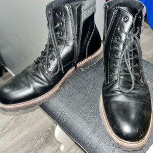 #4 Men’s Black Sonoma Ortholite Zip Up Laced Boots